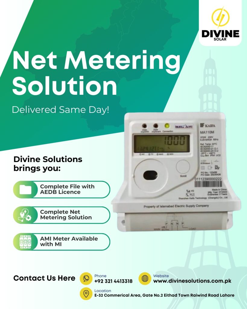 solar panel net metering in lahore